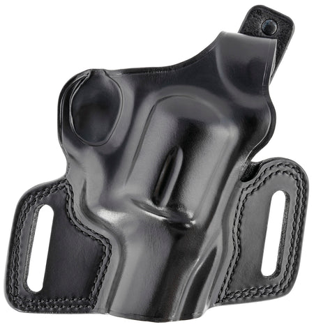 Galco SIL126B Silhouette OWB Black Leather Belt Slide Fits S&W N Frame Fits 2-4" Barrel Right Hand