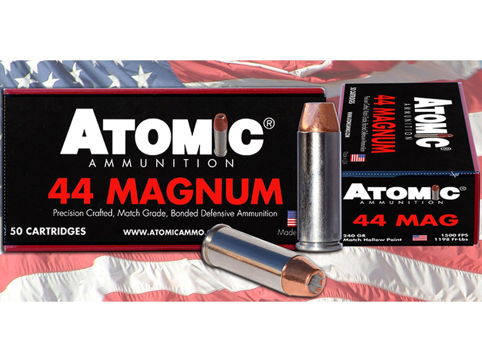 Atomic .44 Mag 240gr BMHP Ammo