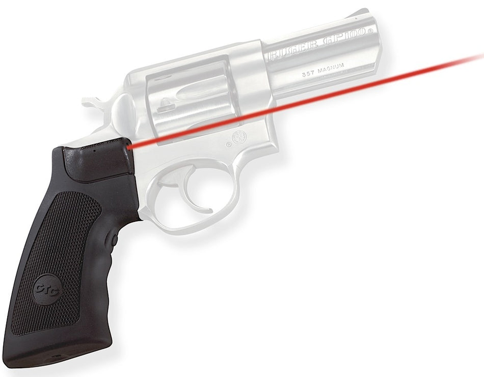 Crimson Trace 011790 Lasergrips Fits Ruger Alaskan/GP100/Super Redhawk, Red Laser 633nM Wavelength 5mW Output, Black Polymer