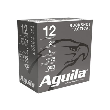 Aguila Tactical High Velocity 9 pellets 12 Gauge 2.75 in 1-1/8 oz 00 Buck