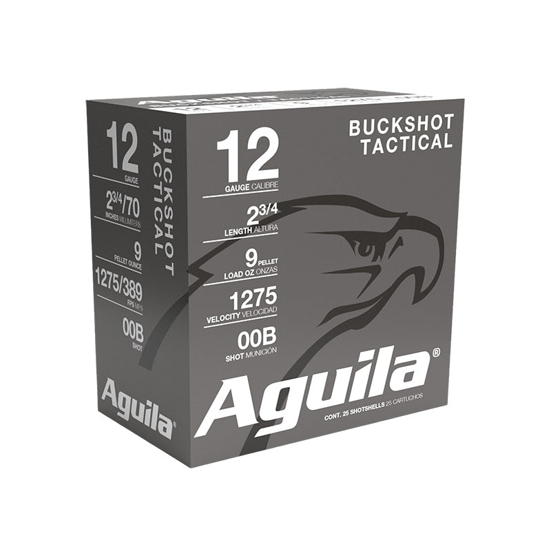 Aguila Tactical High Velocity 9 pellets 12 Gauge 2.75 in 1-1/8 oz 00 Buck