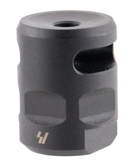 Strike Industries WHCOMP556 WarHog Comp Black Steel with 1/2"-28 tpi Threads, 1.27" OAL & 0.26" Diameter for 223 Rem, 5.56x45mm NATO AR-Platform