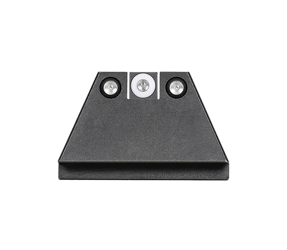 Night Fision GLK004003WGZ Suppressor Height Sights For Glock Green Tritium White Outline Front Sight-Green Tritium Black Outline Rear Sight Glock 17/17L/19
