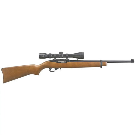 dRUGER 10/22 HARDWD 22LR RFL W/ SCOPE