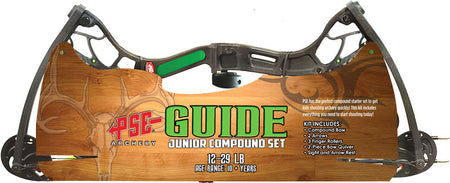PSE BOW KIT GUIDE COMPOUND YOUTH 12-29# BLACK AGES 10+