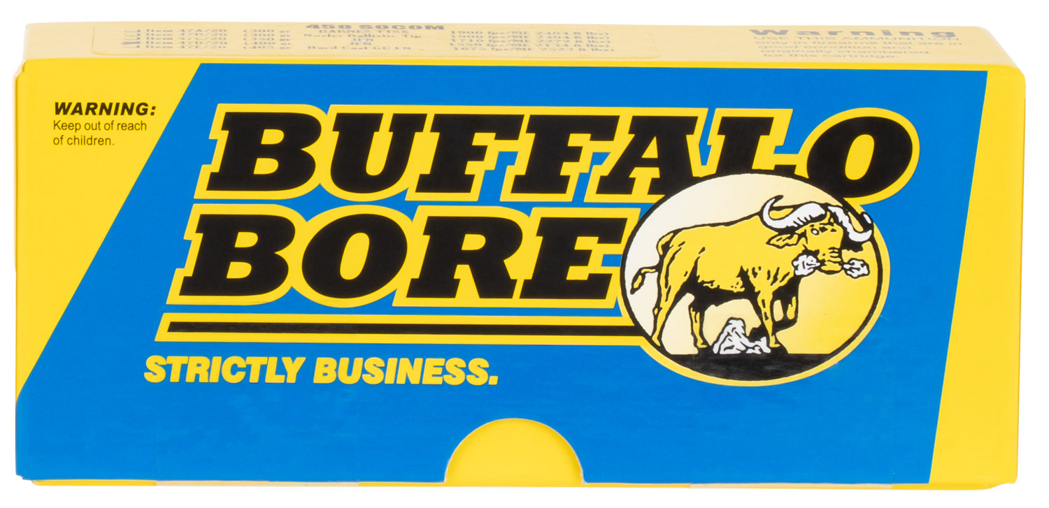 Buffalo Bore .458 SOCOM Hunting & Sniping 400gr JSP Ammo