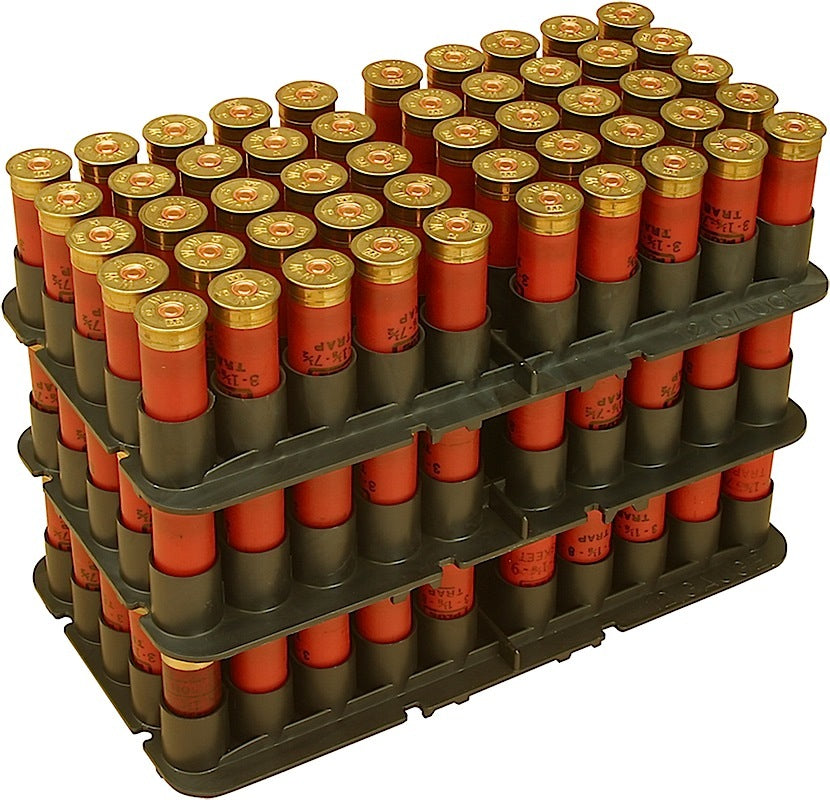 MTM Case-Gard ST1240 Shotshell Tray Black 12 Gauge Shotgun 50rd Polypropylene