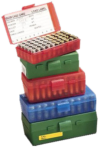 MTM Case-Gard P504410 Ammo Box Flip-Top Multi Caliber Green Polypropylene 50rd