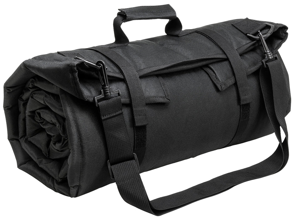 NcStar CVSHMR2957B Roll Up Shooting Mat Black PVC 69"L x 35" H