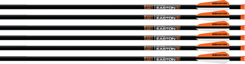 EASTON XBOW BOLT 9MM CARBON 20" W/3" VANES HALF MOON 6-PK