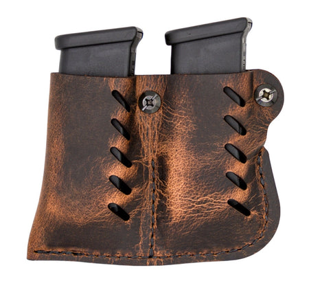 Magazine Carrier,Leat Double Dbl Stk Br