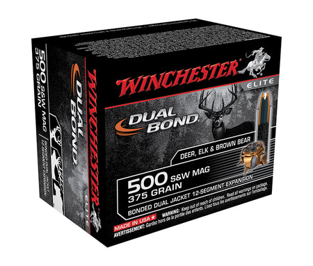 Winchester .500 S&W Mag Hollow Point 375gr JHP Ammo