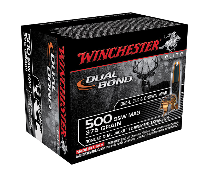 Winchester .500 S&W Mag Hollow Point 375gr JHP Ammo