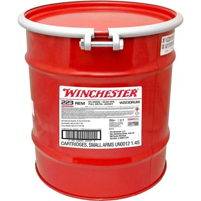 Winchester .223 Remington USA WHITE BOX 55gr FMJ Ammo