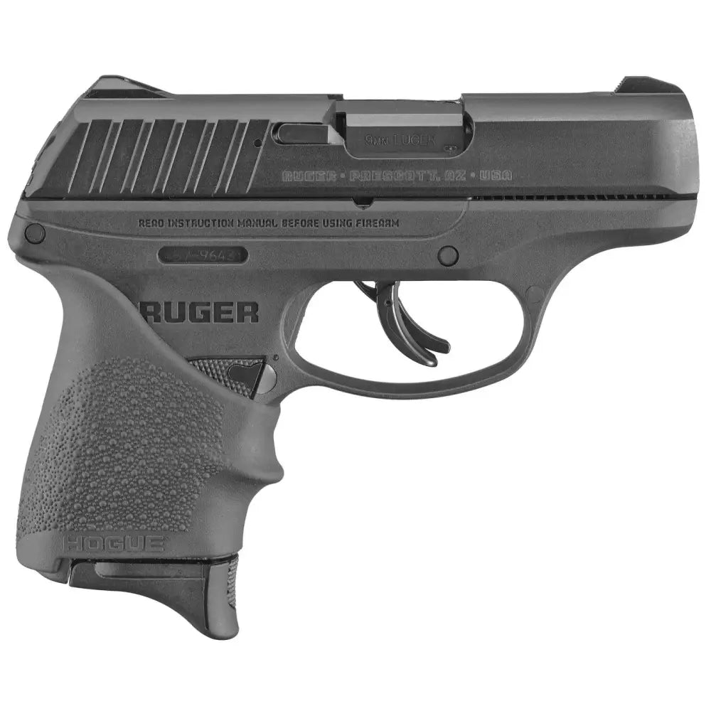 dRUGER EC9S 9MM PSTL BLK HOGUE BEAVERTAIL HANDALL 1-7RD MAG