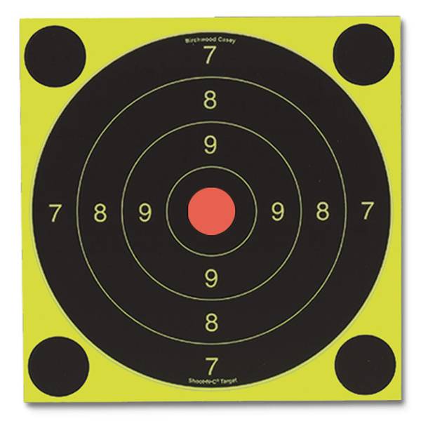 B/C TARGET SHOOT-N-C 8" BULLS EYE VARIETY 1"/2"/3"/5.5"/8" 100 PK