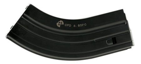 DuraMag 2868041207CPD SS 28rd 22 Nosler/6.8 SPC for AR-15 Black w/ Gray Follower Detachable