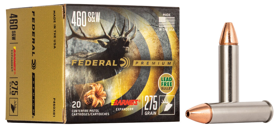 Federal .460 S&W Mag Handgun Hunting 275gr Barnes Expander Ammo