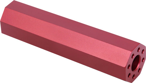 GUNTEC AR15 FAKE SUPPRESSOR 4.5" 1/2X28 THREADS RED