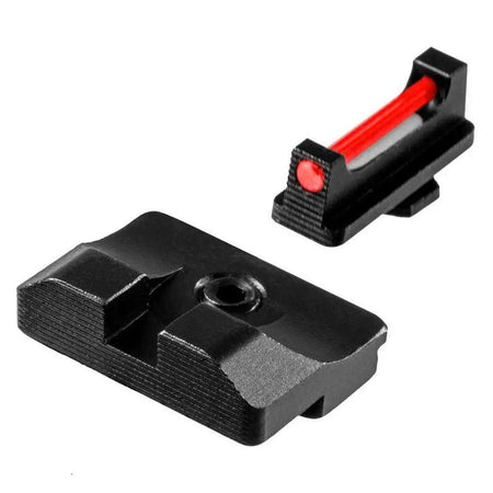 TRUGLO HANDGUN SIGHT SET FIBER OPTIC PRO GLOCK MOS  LOW SET ( 6 PER CASE )