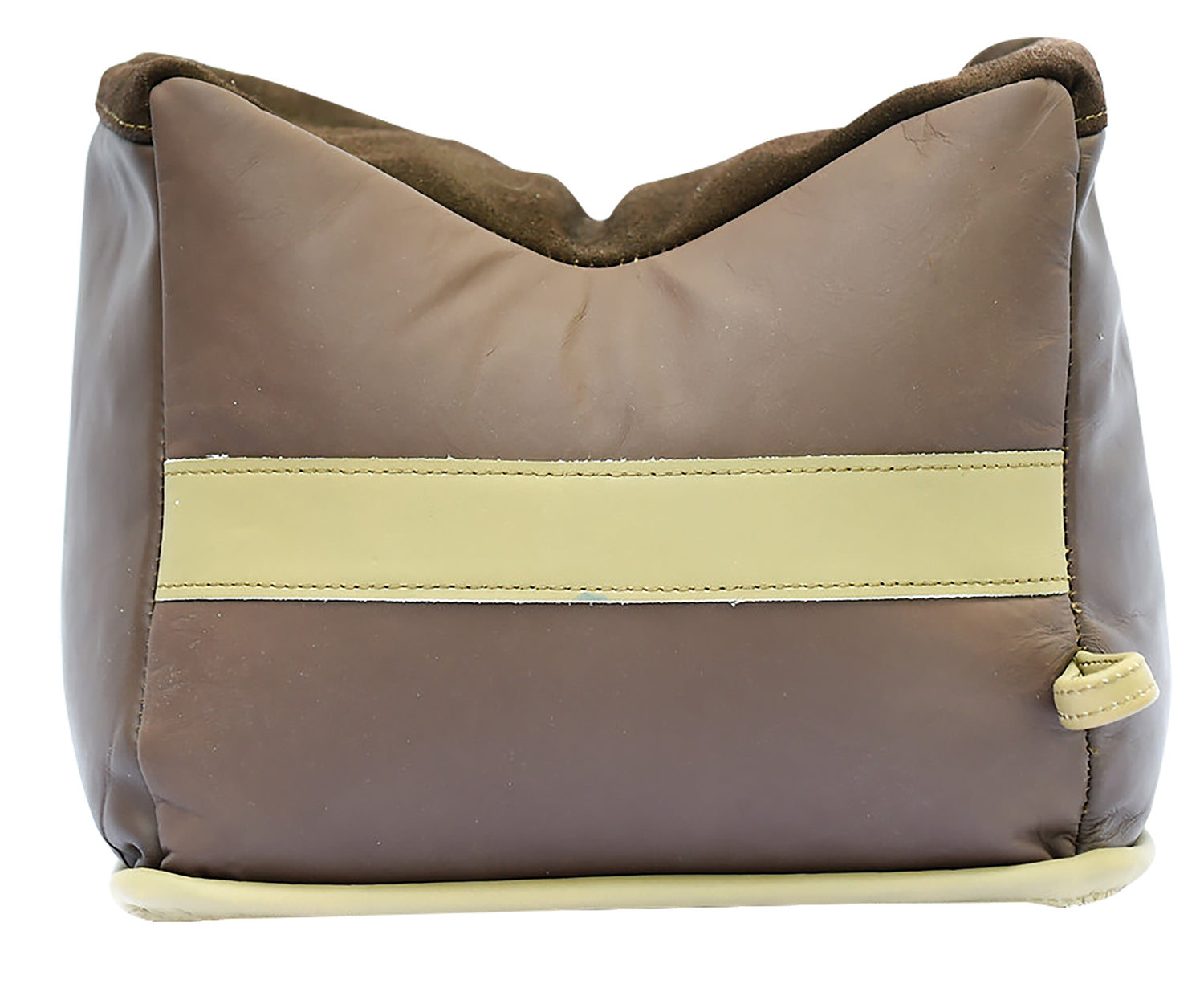BenchMaster BMALBBKE Bench Bag Large Empty Brown Leather Front Bag 24 oz