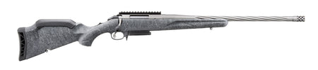 Ruger 46917 American II Full Size 7mm PRC 3+1 20" Cobalt Cerakote Spiral Fluted Threaded Barrel & Alloy Steel Receiver w/Picatinny Rail, Gray Splatter Adj LOP Synthetic Stock