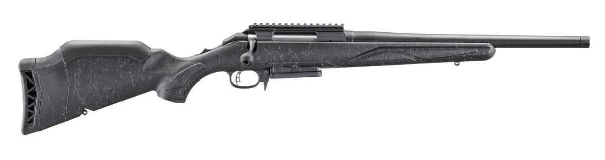 Ruger 56906 American II Patrol 7mm PRC 3+1 20" Graphite Black Cerakote Threaded Bull Barrel & Alloy Steel Receiver w/Picatinny Rail, Black Splatter Adj LOP Synthetic Stock
