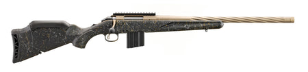 Ruger 46998 American II Prairie Full Size 22 ARC 10+1 20" Smoked Bronze Cerakote Spiral Fluted Threaded Barrel & Alloy Steel Receiver w/Picatinny Rail, Black Splatter Adj LOP Synthetic Stock