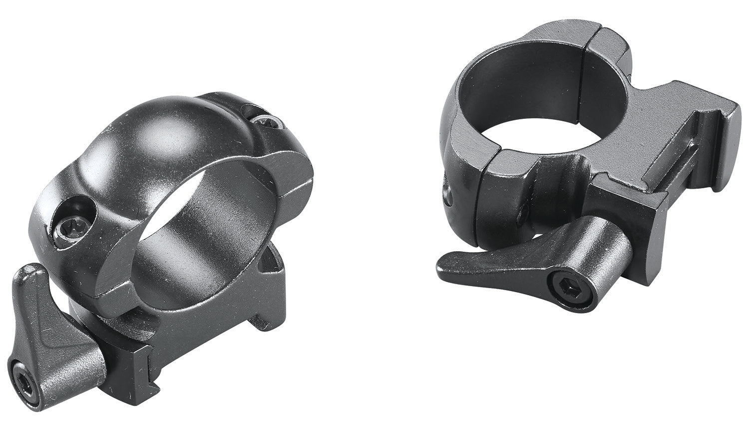 Weaver Mounts 49326 Lever Lok Matte Black 1" High