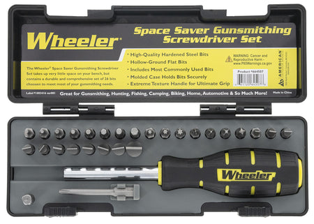 Wheeler 664507 Space-Saver Screwdriver Set Gray Steel 26 Pieces