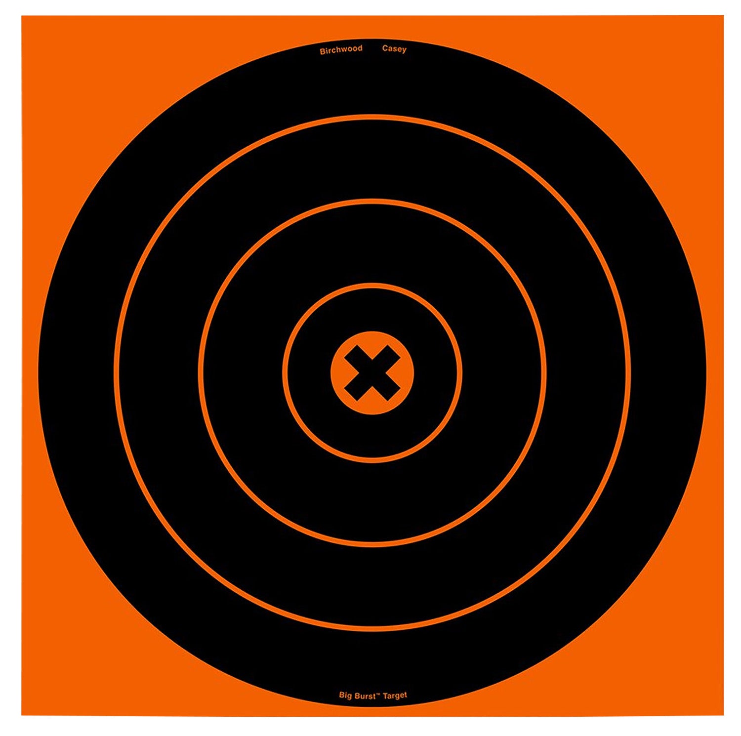 Birchwood Casey 36123 Big Burst Revealing Target Self-Adhesive Paper Black/Orange 12" Bullseye 3 Pack