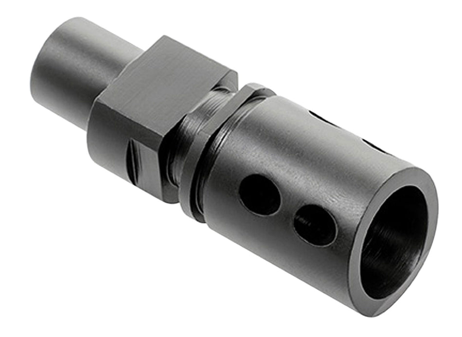 CMMG 57DA5BE Flash Hider Black Steel with M12x1 LH Threads for 5.7x28mm FN PS90