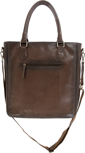 CAMELEON S&W FLAT TOTE CC PURSE DARK BROWN!