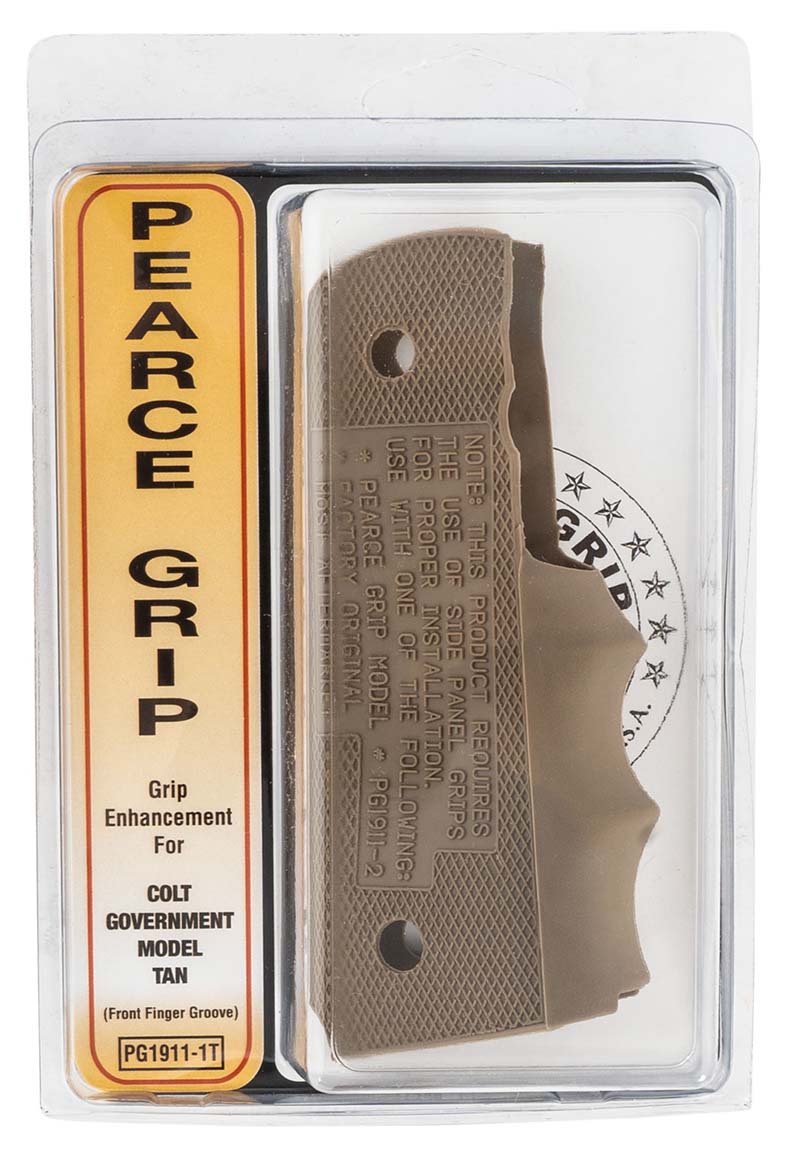 Govt 1911 Tan Rubr Fngr Grv Insert