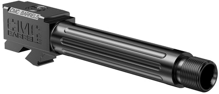 CMC Triggers 75521 Match Precision Compatible w/Glock 19 Gen3-4 9mm Luger 4.01" Black DLC Stainless Steel Fluted/Match Grade/Threaded Barrel