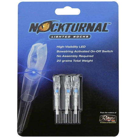 Nockturnal Lighted Nocks Blue G 3 pk.