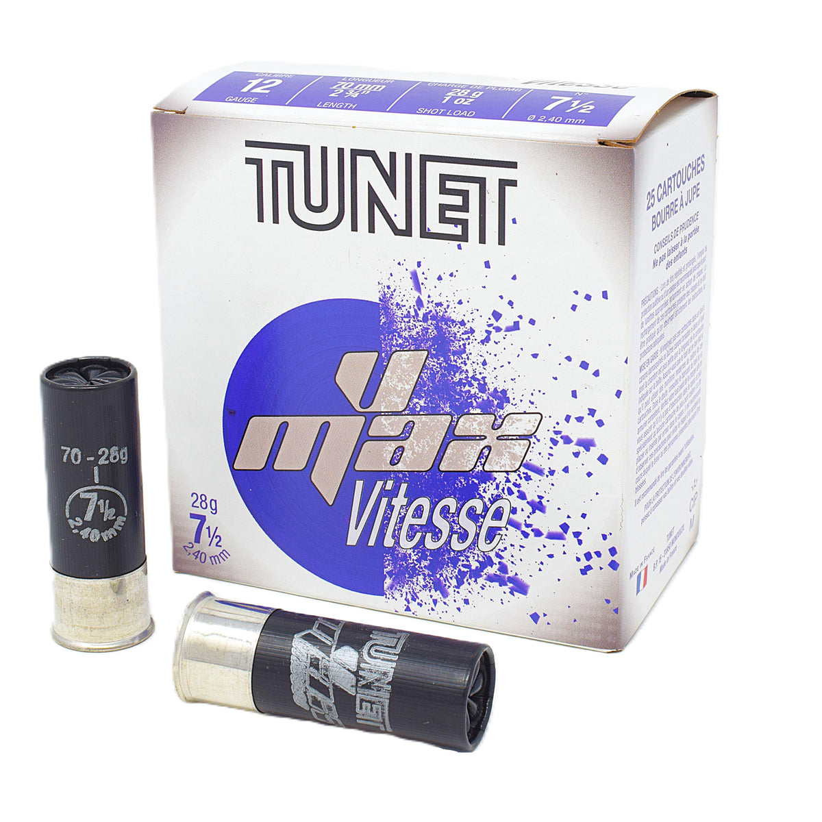 Tunet V Max Vitesse 12 Gauge 2 3/4" 1 oz #7.5 Shot