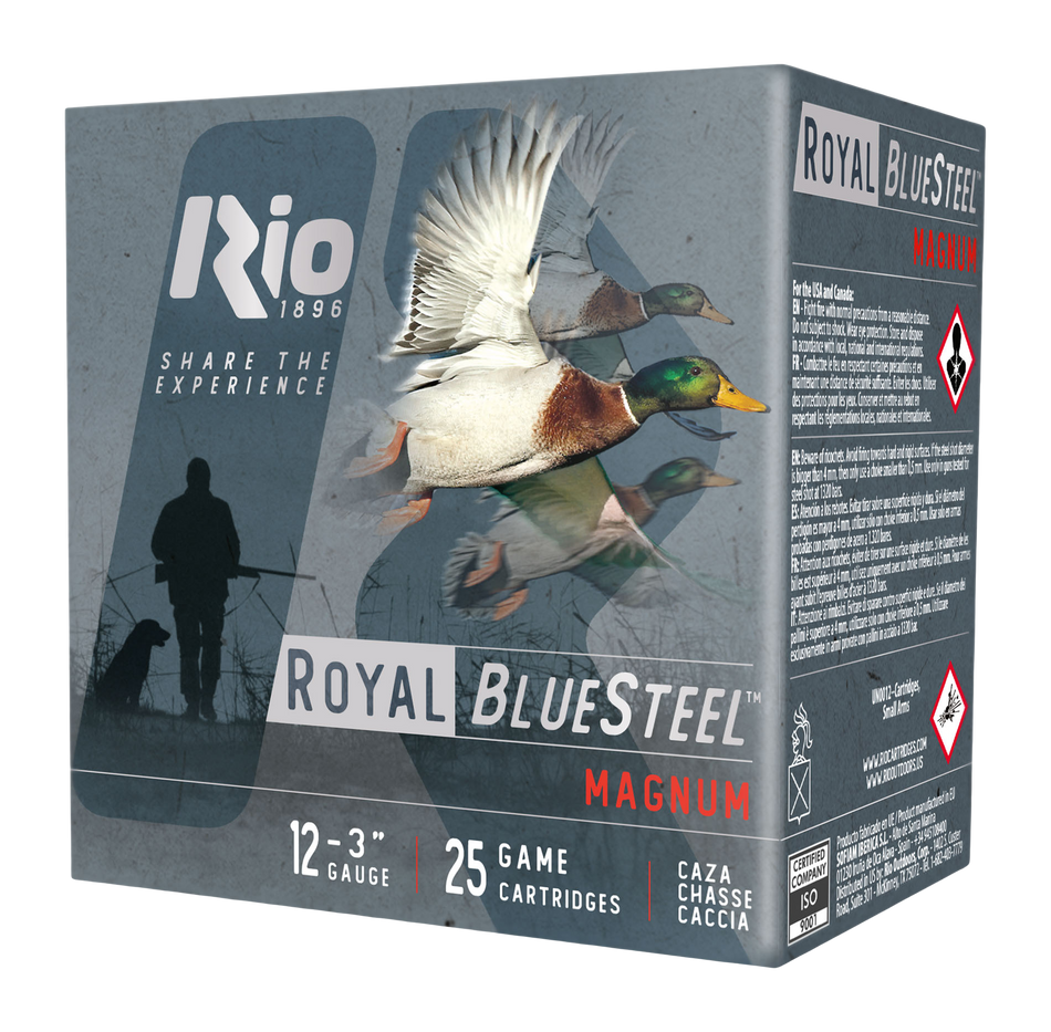 Rio BlueSteel Royal 12 Gauge 3" 1 3/8 oz #3 Shot 1300 FPS