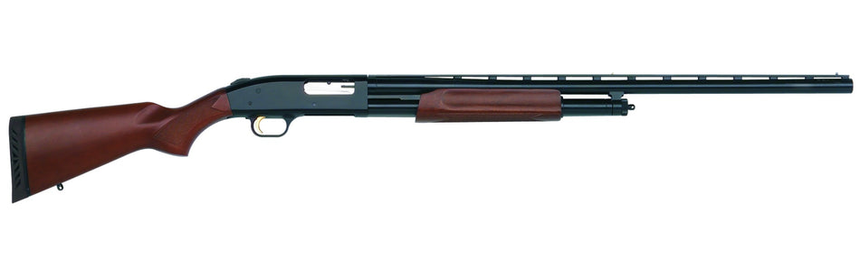 Mossberg 50136 500 All Purpose Full Size 20 Gauge Pump 3" 5+1 26" Blued Vent Rib Barrel, Blued Integral Scope Mount Steel Receiver, Fixed Hardwood Stock, Right Hand, Accu-Set Chokes