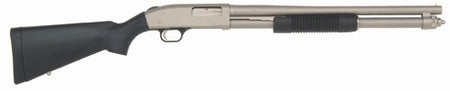 Mossberg 50299 590 Mariner 12 Gauge 8+1 3" 20" Cylinder Bore Barrel, Silver Marinecote Barrel/Receiver, Synthetic Stock, Includes Pistol Grip Conversion Kit