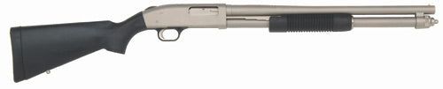 Mossberg 50299 590 Mariner 12 Gauge 8+1 3" 20" Cylinder Bore Barrel, Silver Marinecote Barrel/Receiver, Synthetic Stock, Includes Pistol Grip Conversion Kit
