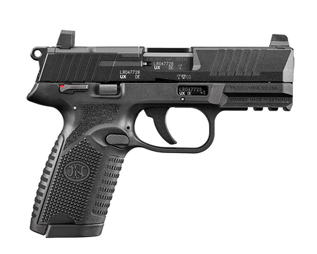 FN 66102317 502 MRD *CA Compliant 22 LR 10+1 4" Black Target Crown Barrel, Black Optic Ready/Serrated Slide, Black Polymer Frame w/Picatinny Rail, Textured Grip, Ambidextrous