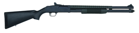 Mossberg 50693 590 Persuader 12 Gauge 8+1 3" 20" Cylinder Bore Heat-Shield Barrel, Matte Blued Metal Finish, Drilled & Tapped Receiver, Ghost Ring Sight, Synthetic Stock