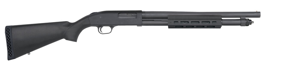 Mossberg 50766 590A1 Tactical 12 Gauge 3" 6+1 18.50" Cylinder Bore Barrel Black Parkerized Rec Black Synthetic Stock Right Hand Includes M-LOK Handguard