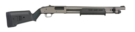Mossberg 50795 590A1 Professional Series 12 Gauge Bolt 3" 6+1 18.50" Tungsten Gray Cerakote Barrel, Tungsten Gray Cerakote Steel Drilled & Tapped Receiver, Magpul SGA Black Synthetic Stock, Ambidextro