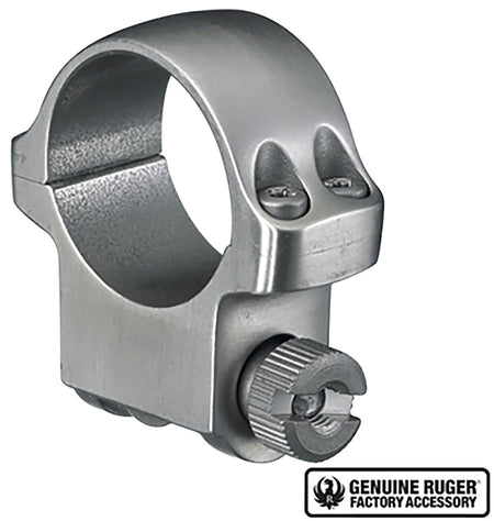 Ruger 90282 4K Scope Ring Silver 1" Medium