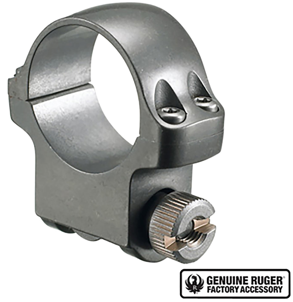 Ruger 90294 4KTG Scope Ring Silver 1" Medium