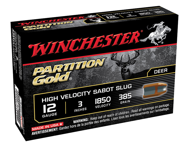 Winchester PARTITION GOLD High Velocity Hunting 12 Gauge 3 in 7/8 oz Slug
