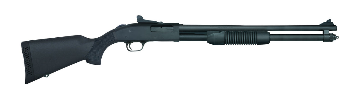 Mossberg 50699 590 Persuader 20 Gauge 8+1 3" 20" Cylinder Bore Barrel, Matte Blued Metal Finish, Drilled & Tapped Receiver, Ghost Ring Sight, Synthetic Stock