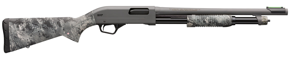 Winchester Repeating Arms 512450695 SXP Hybrid Defender 20 Gauge 3" Chamber 5+1 (2.75") 18", Gray Barrel/Rec, TrueTimber Midnight Synthetic Furniture, Fiber Optic Front